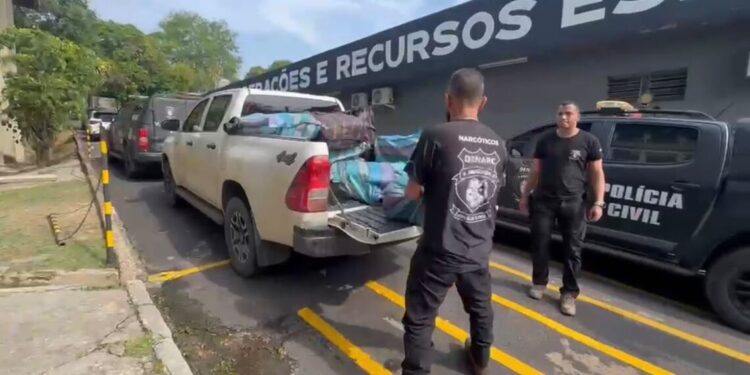 Segunda apreensão de mais de 1 tonelada de skunk em três dias é feita em Novo Airão após troca de t1r0s