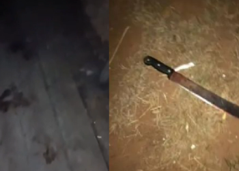 Vídeo: Durante discussã0 com a esposa, homem pega terçado e c0rta fora a mão dela