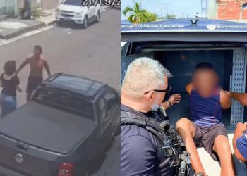 Vizinho ‘faixa-preta’ que deu s0c0 na vizinha no meio da rua é pr3s0 em Manaus; vídeo