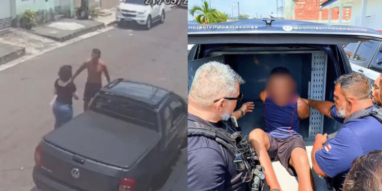 Vizinho ‘faixa-preta’ que deu s0c0 na vizinha no meio da rua é pr3s0 em Manaus; vídeo