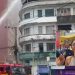 Vídeo: filha de proprietário do restaurante que pegou fogo chora no Centro de Manaus