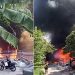 Vídeo: incêndio se espalha rapidamente e faz moradores retirarem pertences de suas casas na ZL