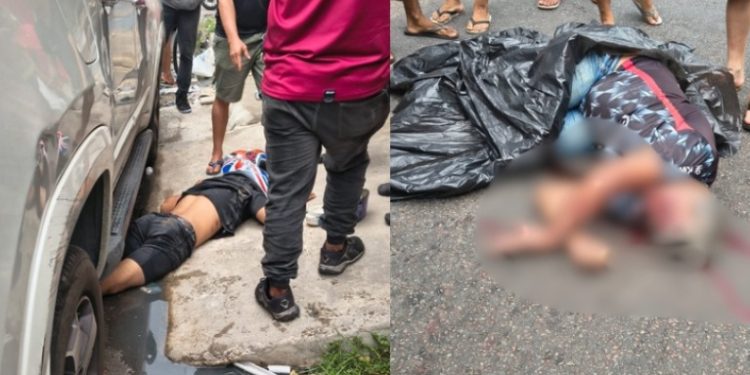 Idoso é atr0pelado por motoqueiro e ambos ficam feridos no asfalto em Manaus