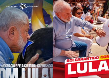 Bois Caprichoso e Garantido reforçam pedido de reeleição de Lula no segundo turno