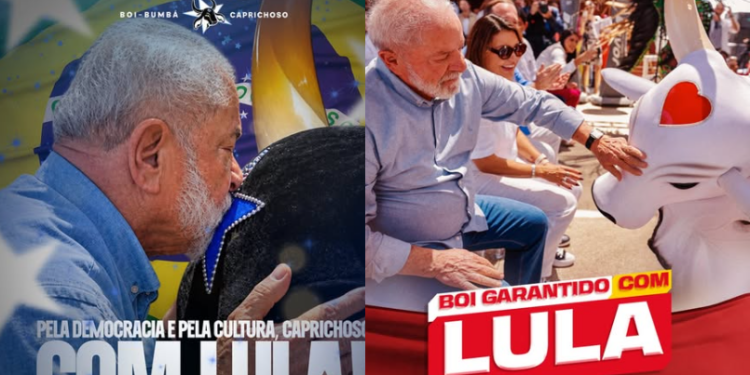 Bois Caprichoso e Garantido reforçam pedido de reeleição de Lula no segundo turno