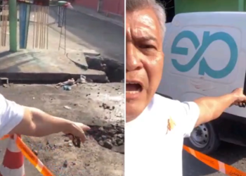 Morador revoltad0 diz que após asfalto ser colocado em rua, Águas de Manaus furou tudo: ‘E diz que não vai ajeitar’; veja
