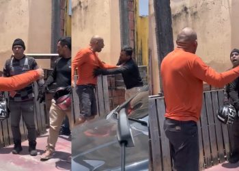 Vídeo: motoqueiros partem para cima de homem que atr0pelou colega e fugiu em Manaus