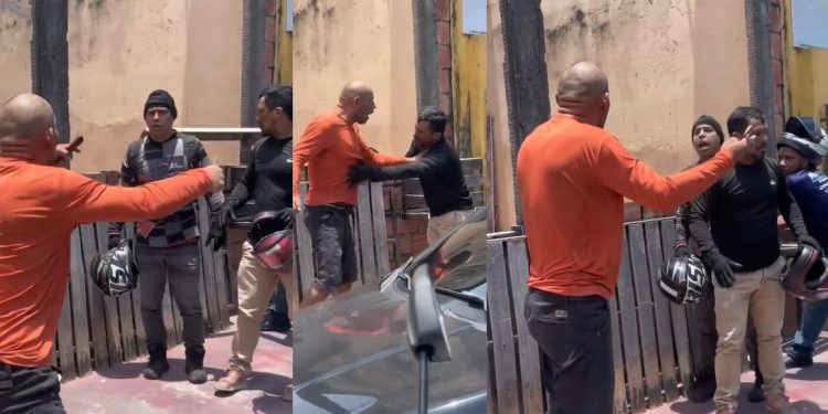 Vídeo: motoqueiros partem para cima de homem que atr0pelou colega e fugiu em Manaus