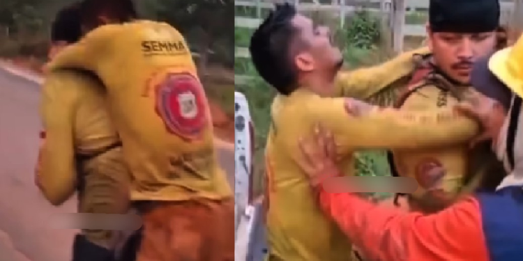 Vídeo: Brigadista passa m@l durante combate a incêndio no interior do AM