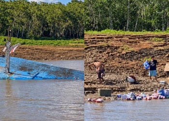 Vídeo: Embarcação ‘Vovô Vitor’ naufraga durante viagem para o interior do Amazonas