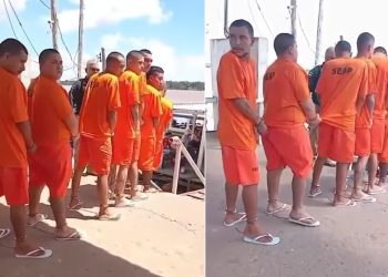 Vídeo: esposas e detentos transferidos para Manaus trocam juras de paixão: ‘vou voltar, meu amor’