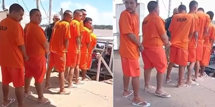 Vídeo: esposas e detentos transferidos para Manaus trocam juras de paixão: ‘vou voltar, meu amor’