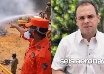 Governador do Amazonas apresenta documentação que mostra pedidos de apoio federal para a seca e queimadas
