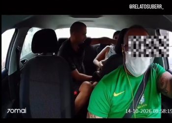 Novo vídeo mostra pai que sequestr0u filho em Manaus rendendo a ex dentro do UBer