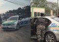 Rocam para carro de campanha de Flávio Bolsonaro e Alfredo Gaspar durante abordagem em Manaus
