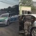 Rocam para carro de campanha de Flávio Bolsonaro e Alfredo Gaspar durante abordagem em Manaus