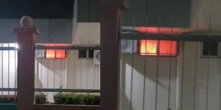 Vídeo: Fogo atinge dependências de hospital no município de Manicoré
