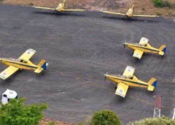 Aviões contra queimadas não decolam em Manaus por causa da fumaça